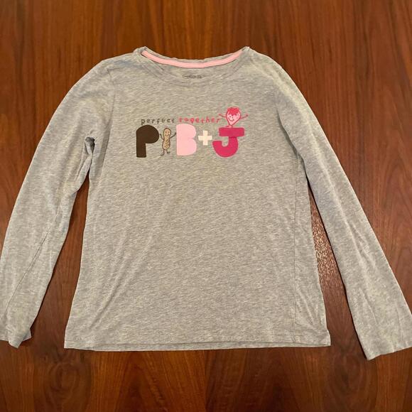 Gap Kid's Grey and Pink Shirt - Picture 1 of 5